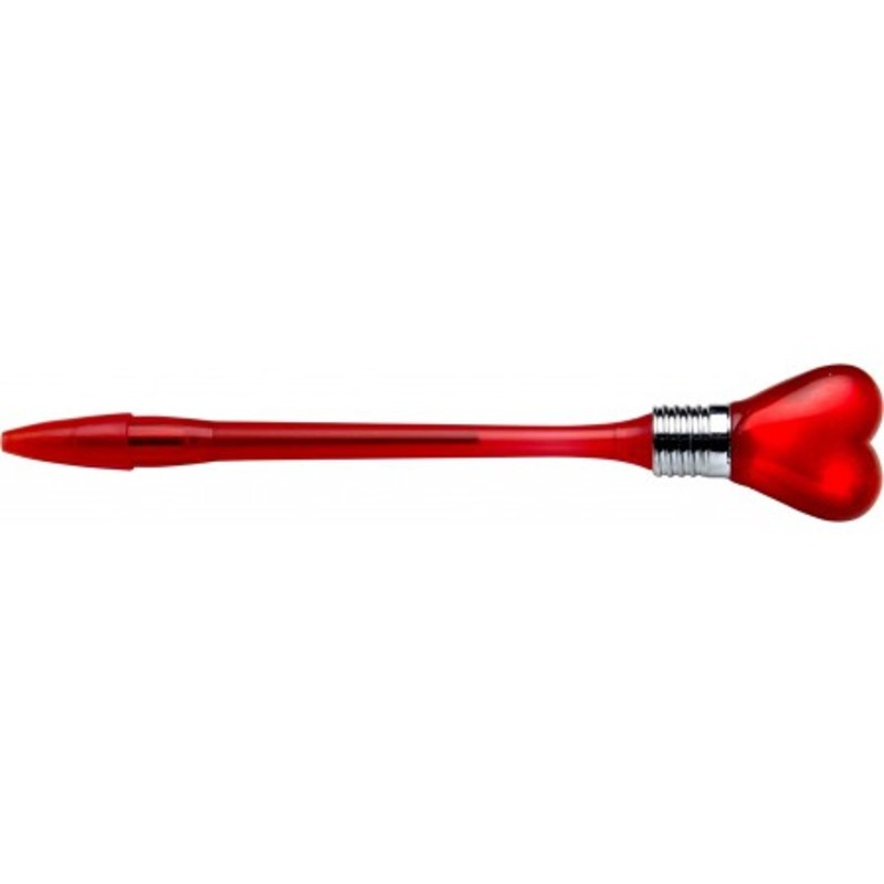 Ballpen with flashing heart
