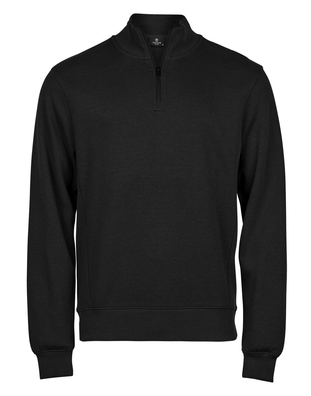 Ribbed Interlock Half Zip