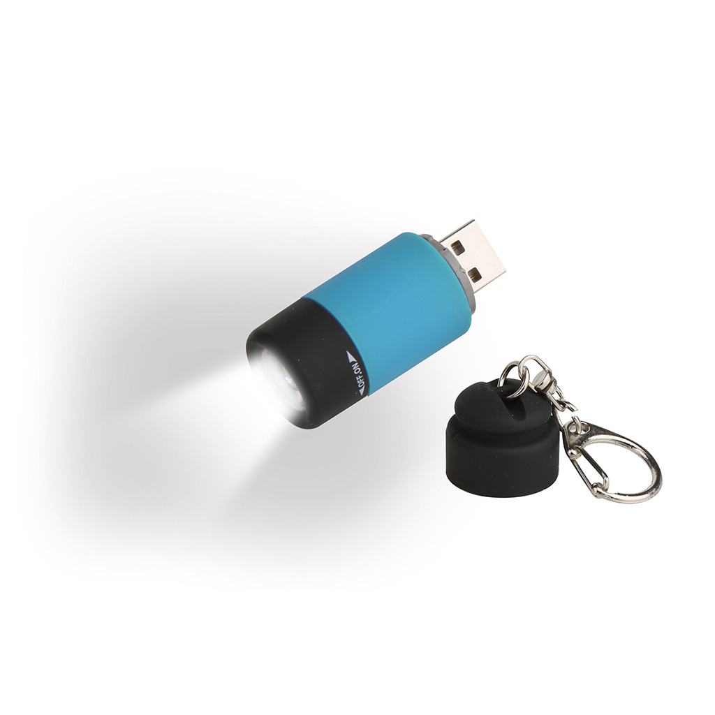 KEY RING WITH RECHARGEABLE MINI TORCH LED