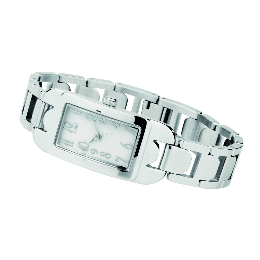 Lady analog watch with relief index