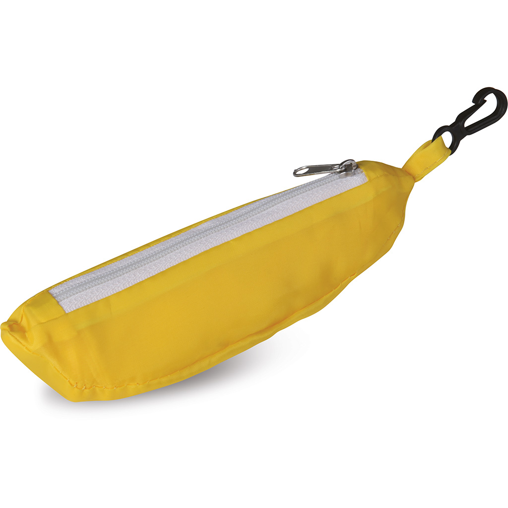 foldable in banana-shape pouch.