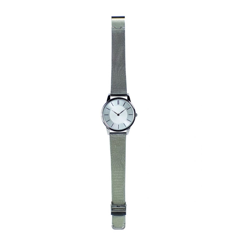 Unisex analog watch with relief index