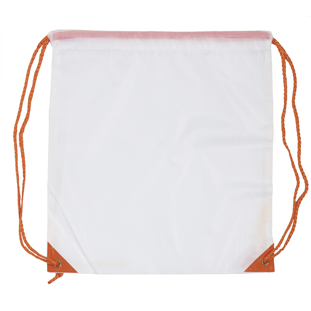 with strings and metal reinforcements at the corners.