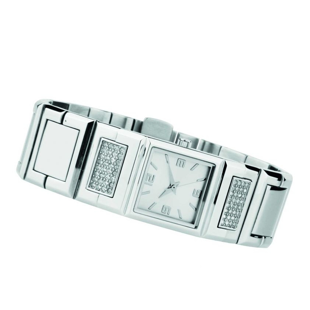 Lady analog watch with relief index
