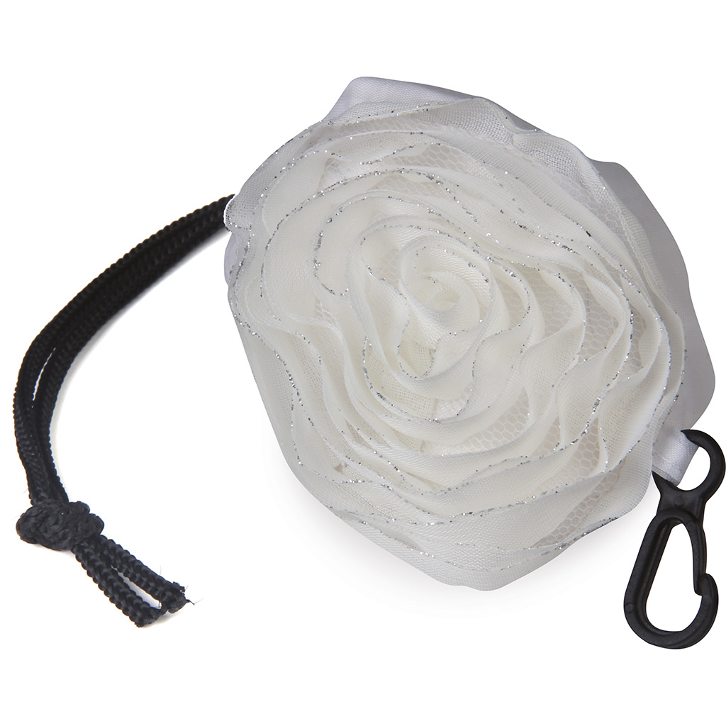 foldable in a rose-shape pouch.