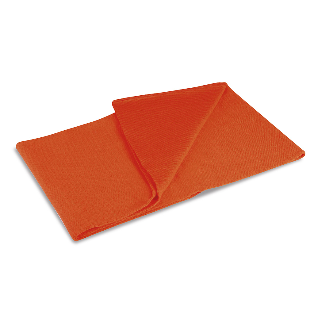 1x1 ribbed acrylic scarf