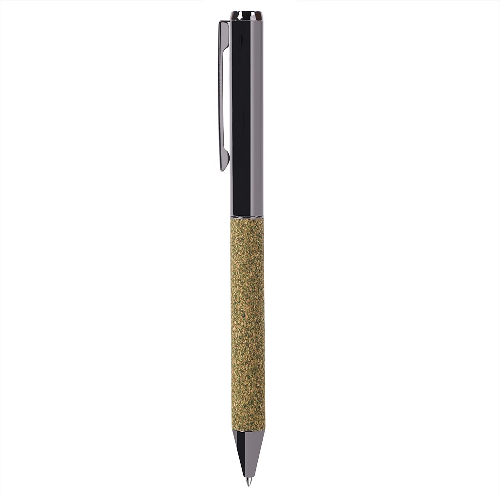 tea grounds wrapped elegant cardboard gift box and metal ball pen