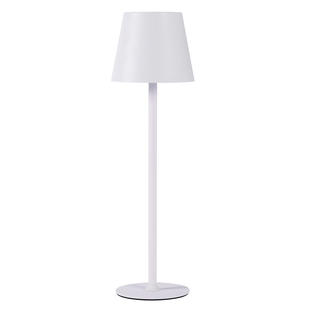 adjustable with two heights (approximately 24 cm. - 38 cm.) by unscrewable rod