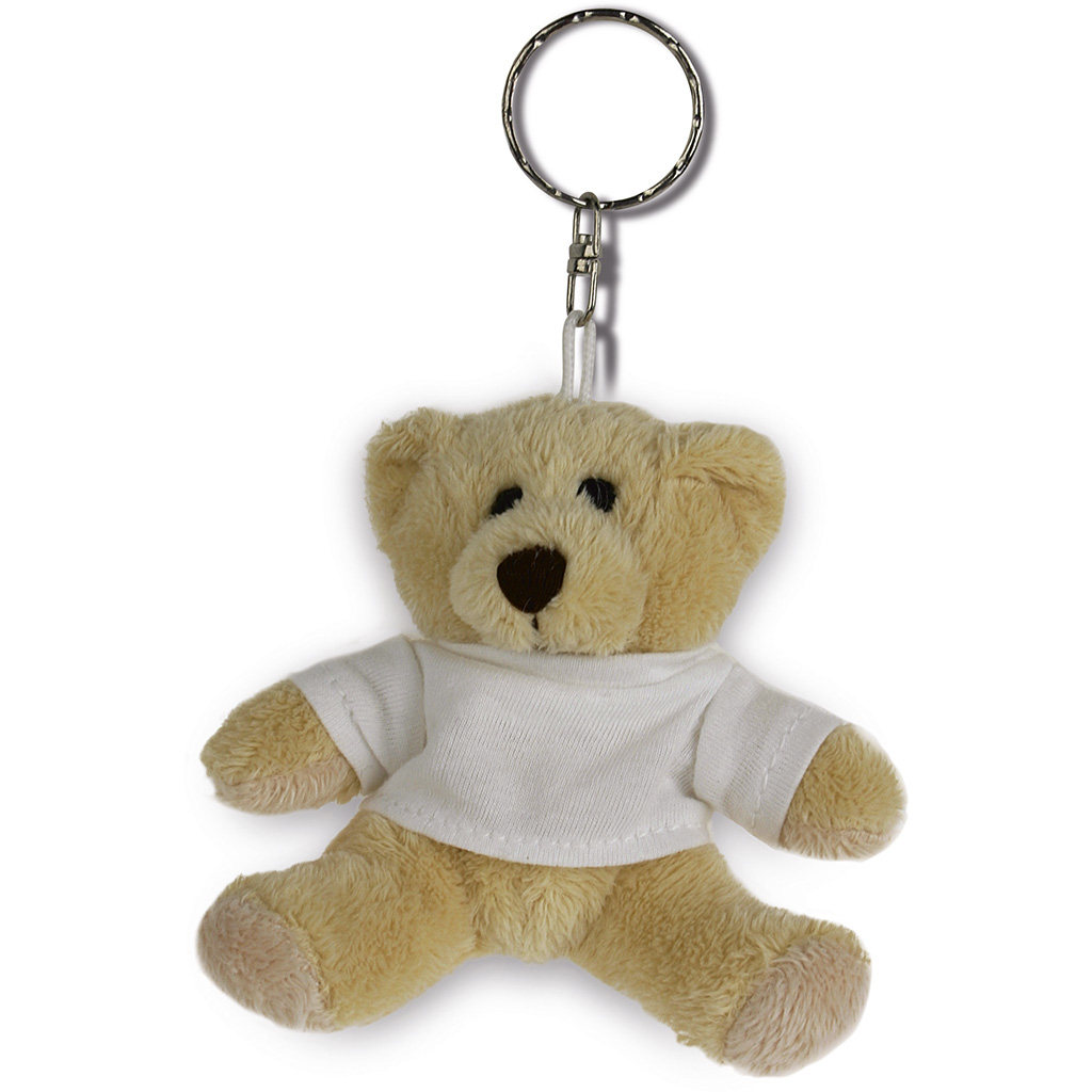 KEY CHAIN BEAR WITH DRESSED T SHIRT