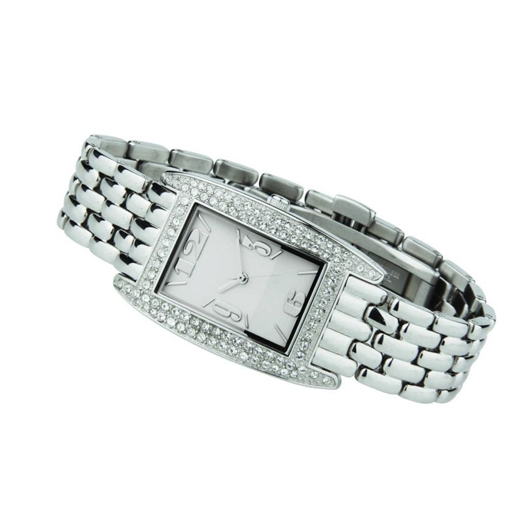 Lady analog watch with relief index