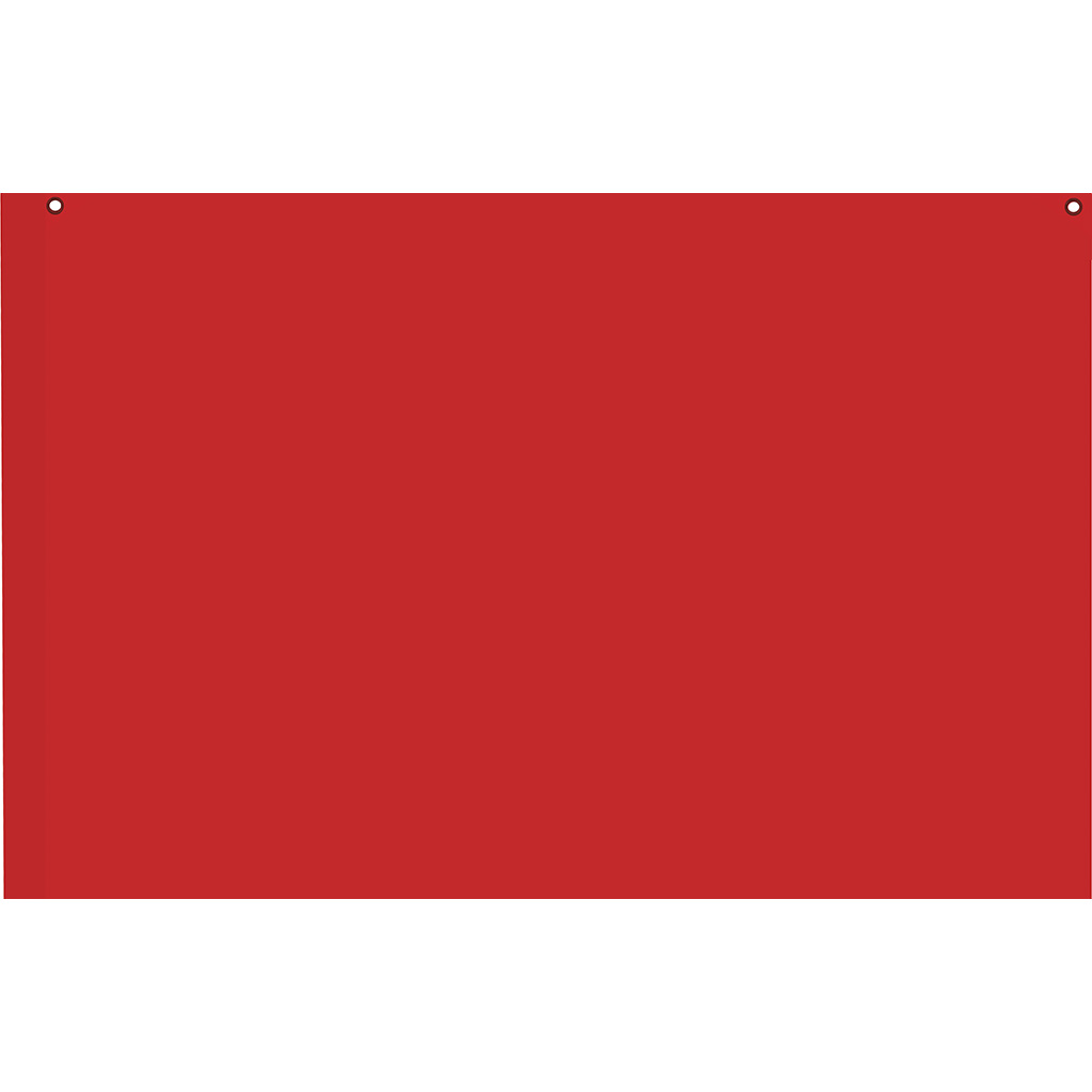 with loop to insert the pole and two metal eyelets to hang the flag