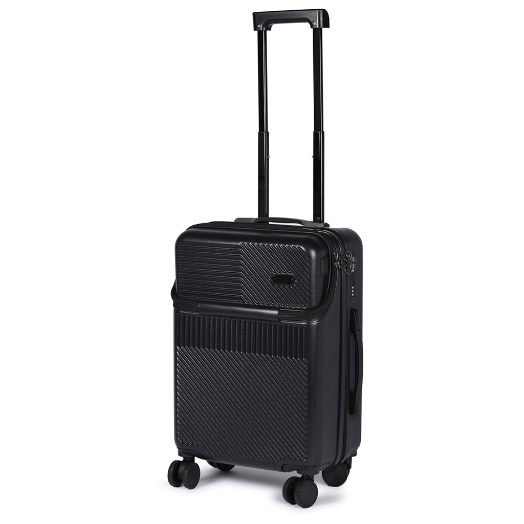 with laptop compartment accessible by the front compartment with zipper fastener