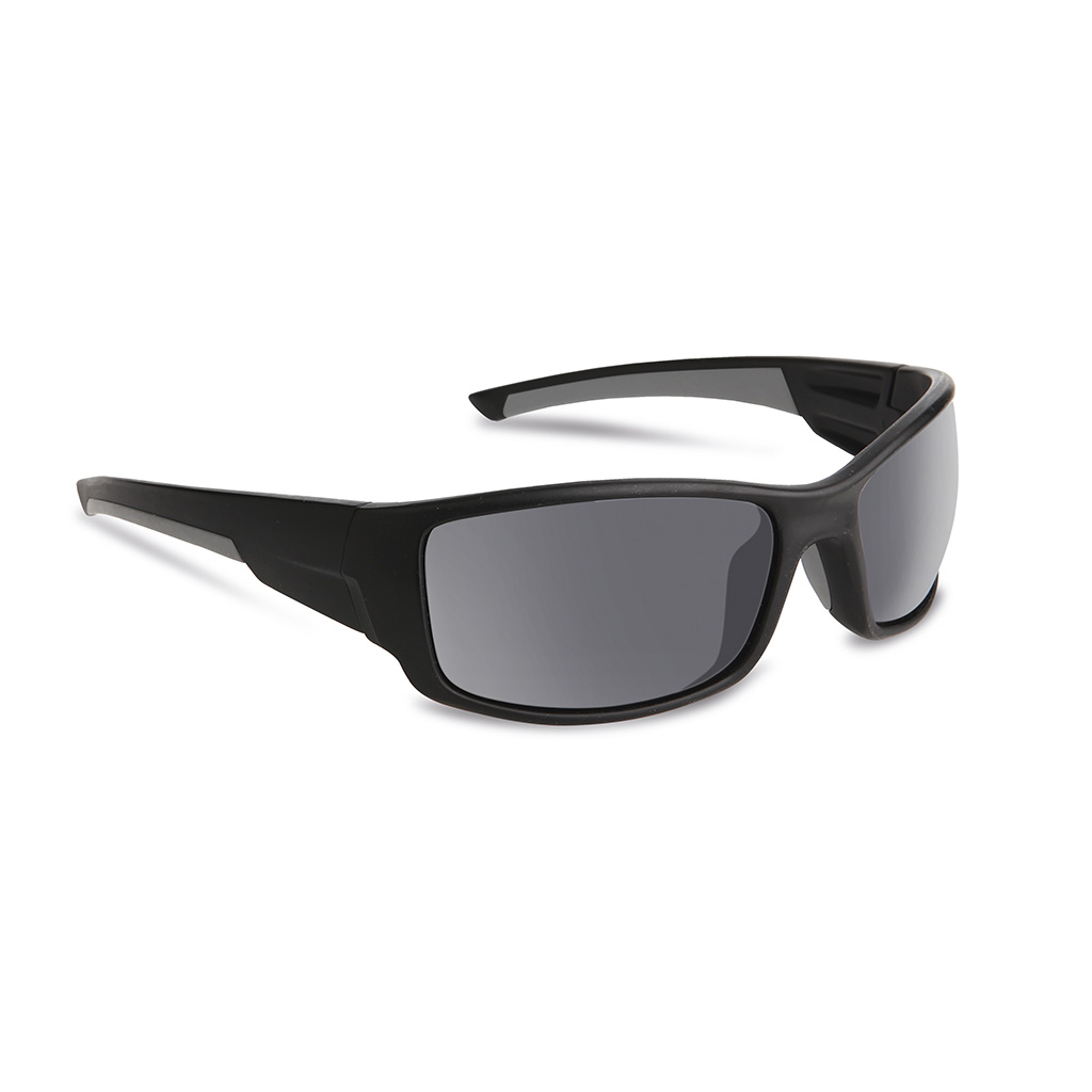 plastic lens with UV400 protection.