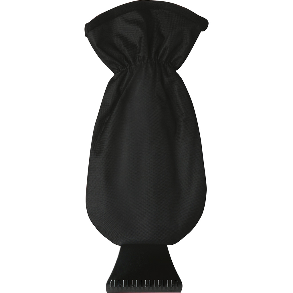 with protective glove.