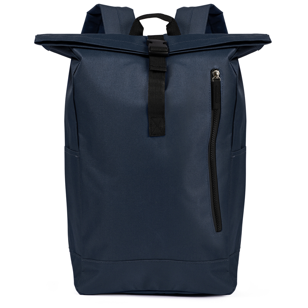 main compartment with plastic buckle closure
