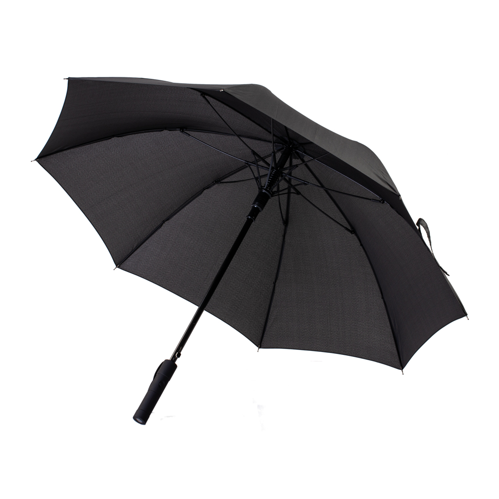 WINDPROOF UMBRELLA WITH TORCH