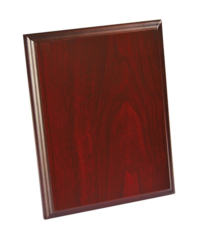PLAQUE RECTANGULAR MAHOGANY 200x150x15MM