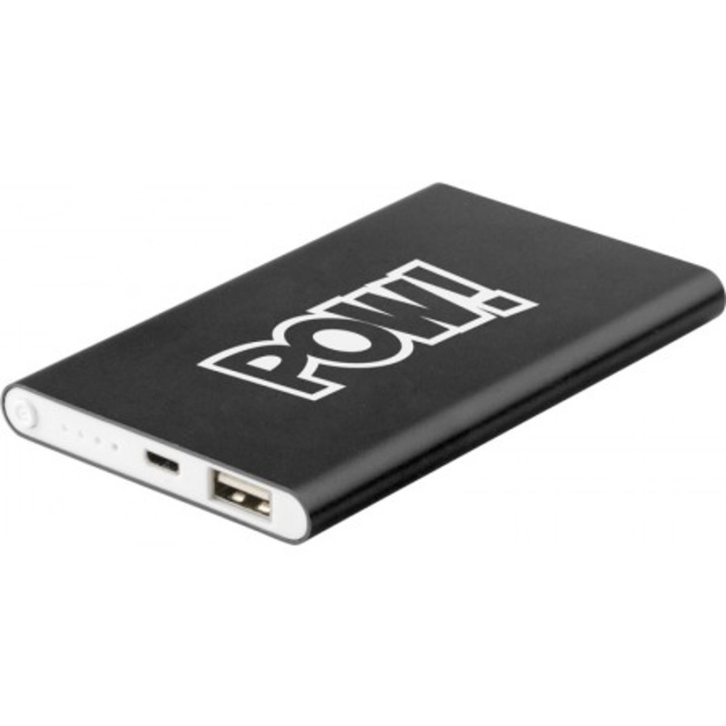 Aluminium power bank, 4.000 mAh