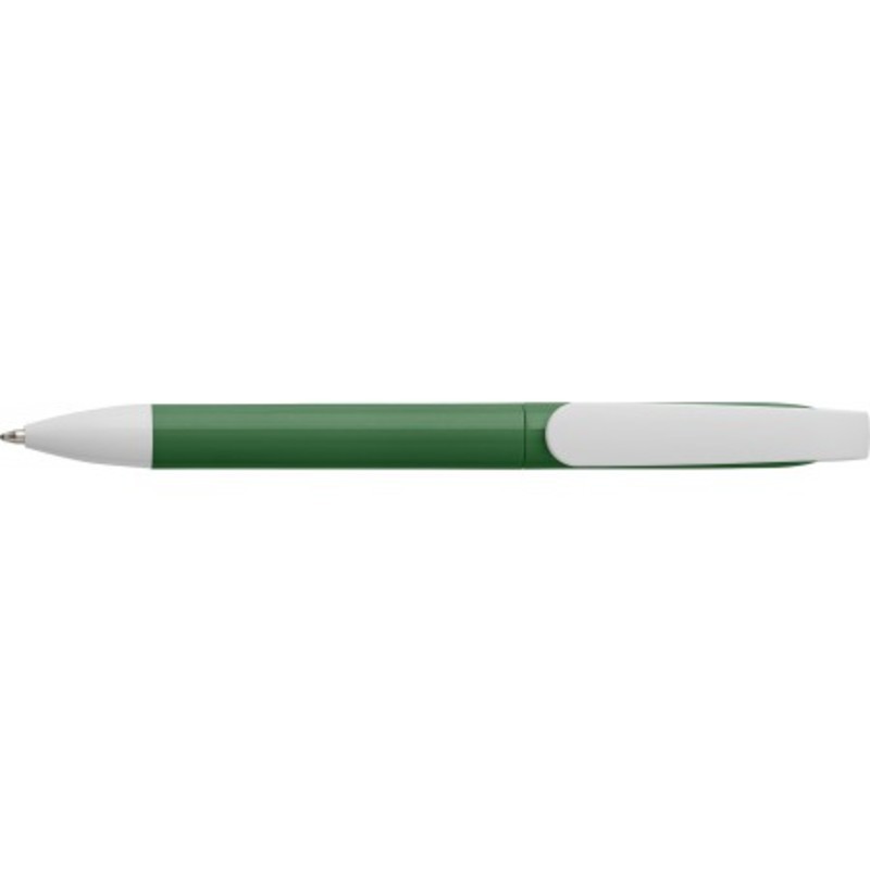 Plastic twist-action ballpoint pen