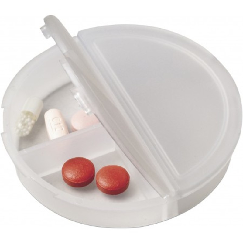 Round pill box