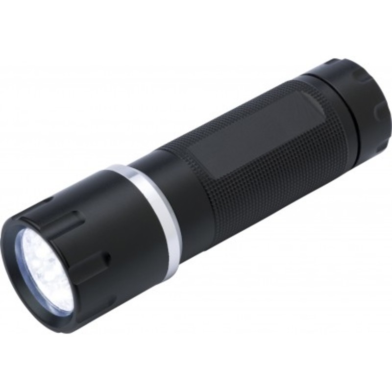 Aluminium torch with nine LEDS