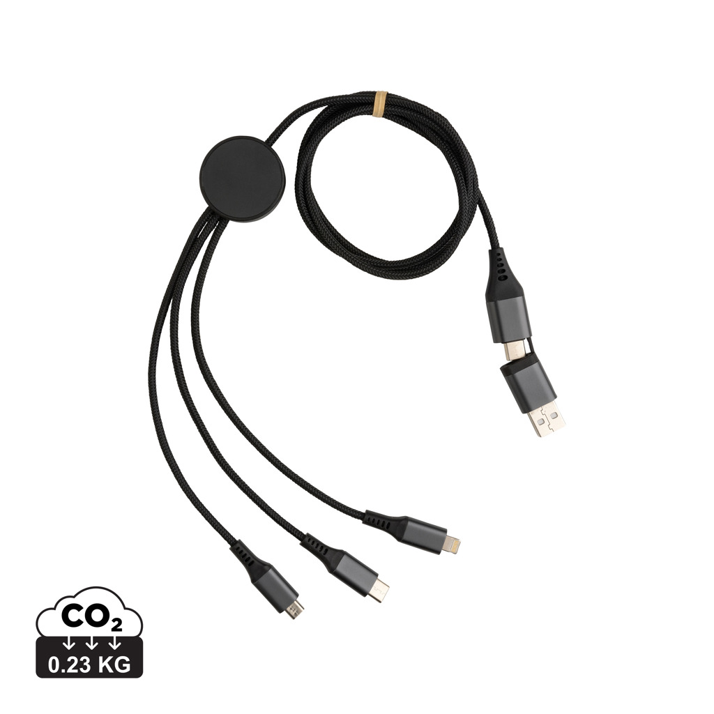 Terra 60W RCS recycled aluminium 120cm 6-in-1 cable