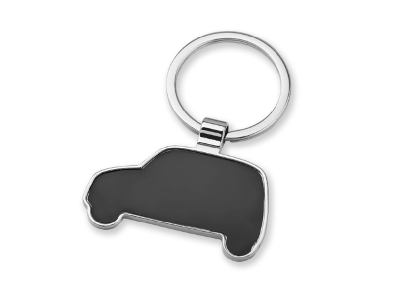 SUV metal keyring, Black