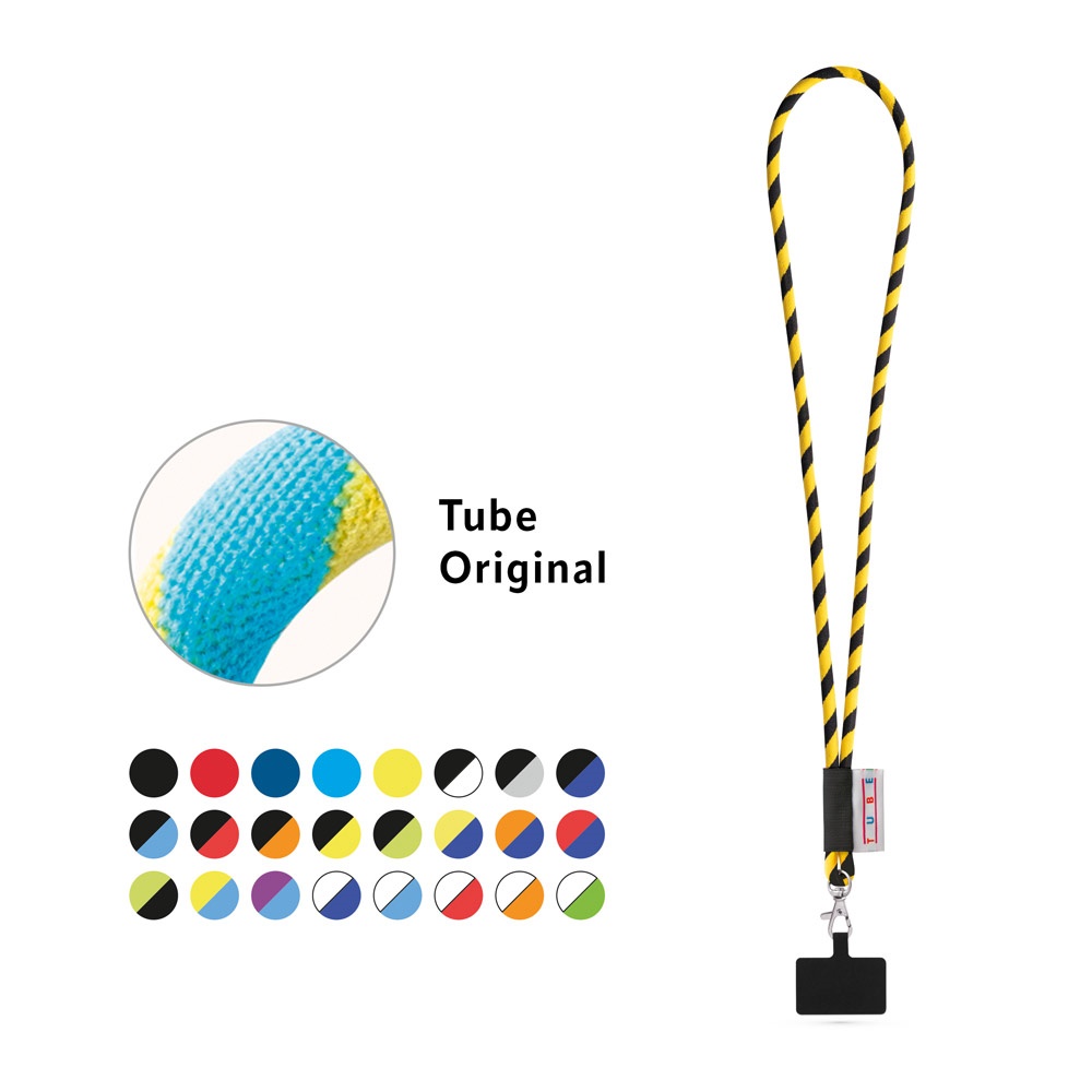 GOSPORT. SET Lanyard TUBE Long (Ø 7 mm) with Hook Trigger Snap 9 mm and smartphone holder