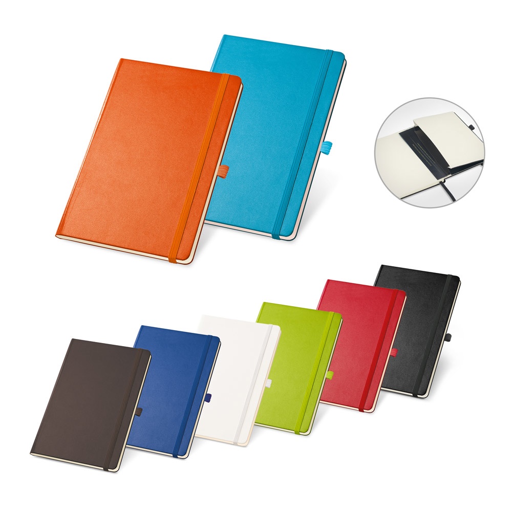 TWAIN. A5 notebook with lined sheets in ivory color