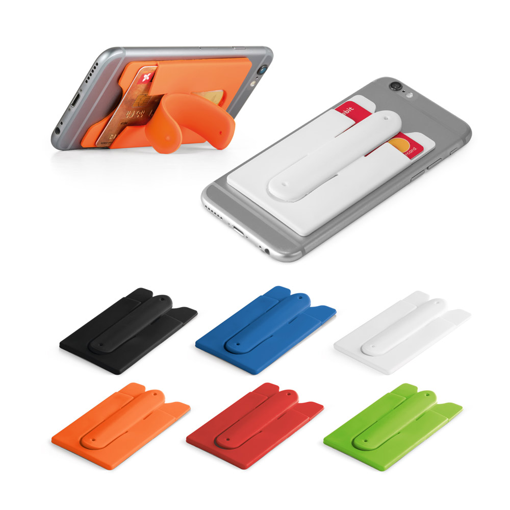 CARVER. Silicone card holder and smartphone holder