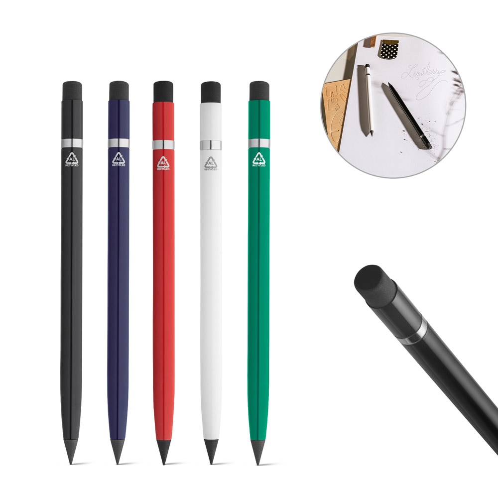 LIMITLESS. Inkless pen with 100% recycled aluminium body