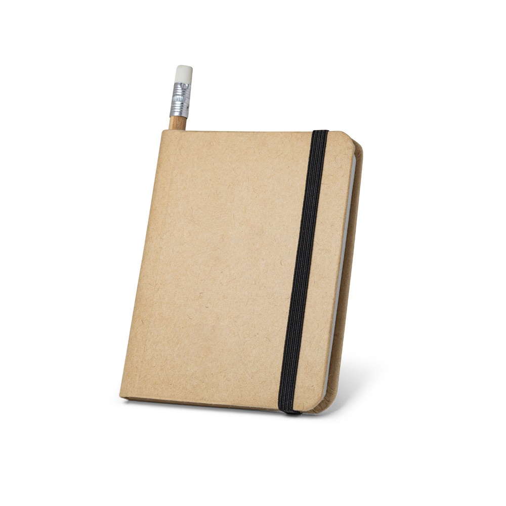 BRONTE. A7 notepad with plain sheets of recycled paper