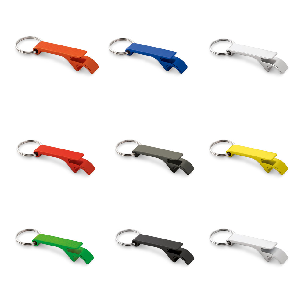 BAITT. Aluminium keyring with bottle opener