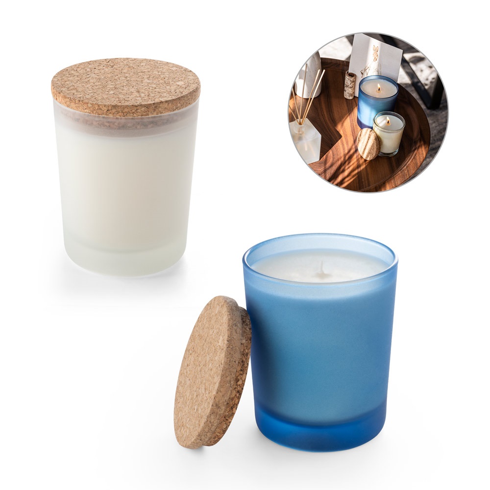 DUVAL. Aromatic Soy candle with wooden lid