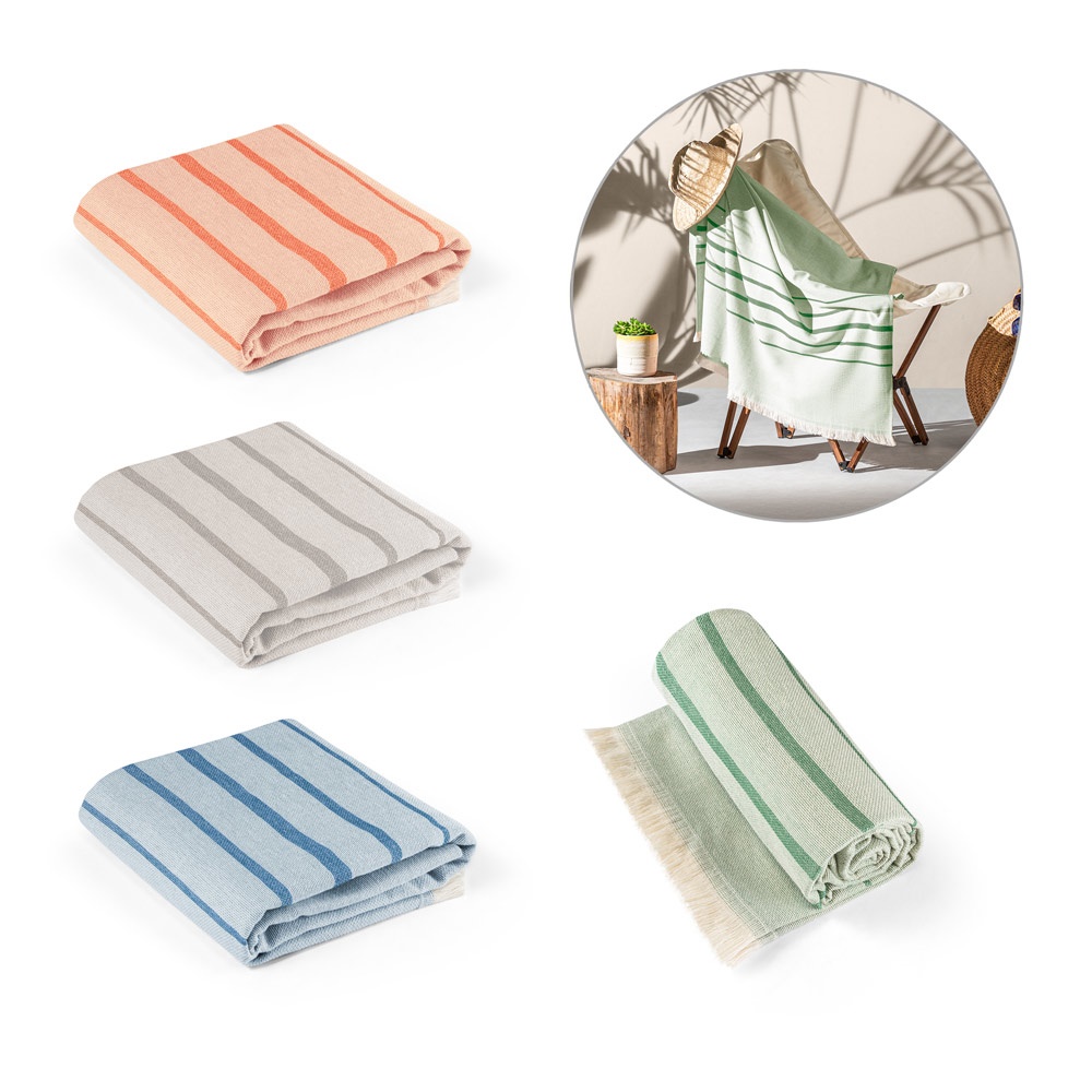 CAPLAN. Multi-purpose towel in cotton and recycled cotton