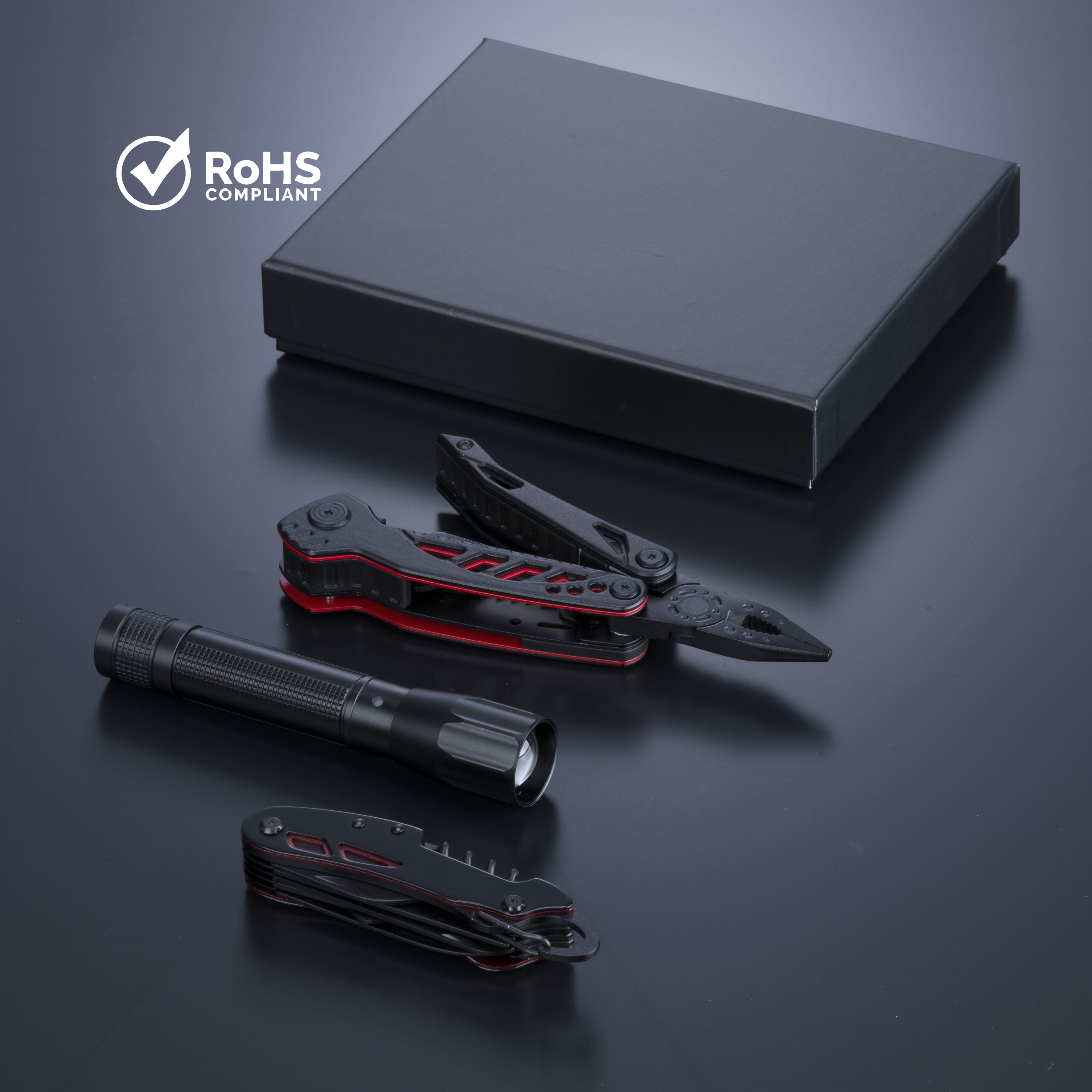 OPTIMA SET II: MULTITOOL, POCKET KNIFE, AND MEDIUM FLASHLIGHT