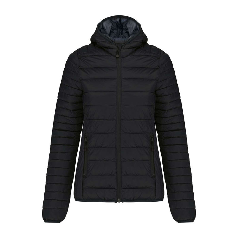 LADIES' LIGHTWEIGHT HOODED PADDED JACKET
