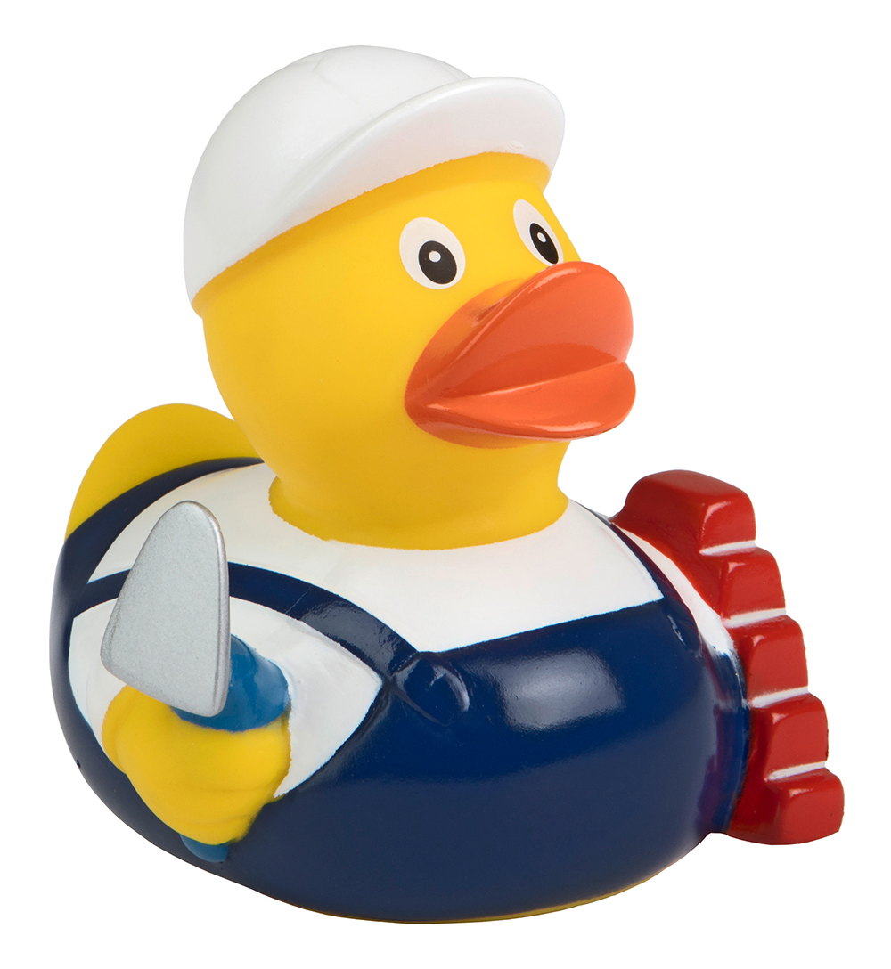 Squeaky duck bricklayer