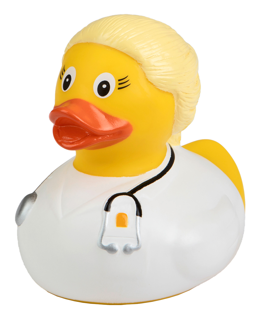 Squeaky duck doctor, blonde