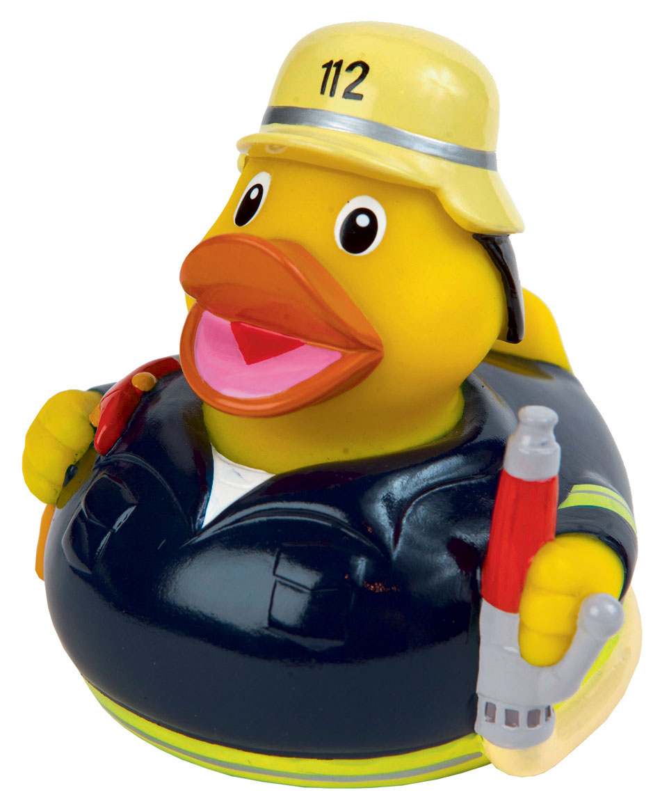 Squeaky duck, firefighter