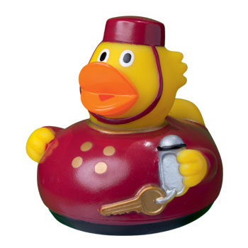 Squeaky duck bell boy