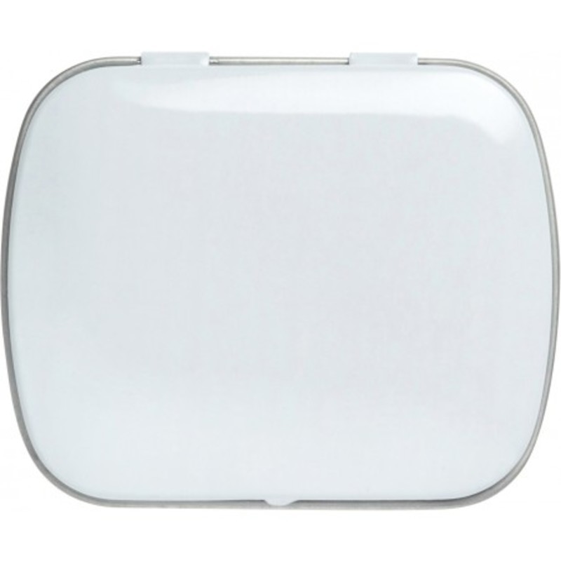 Tin case with sugar free mints