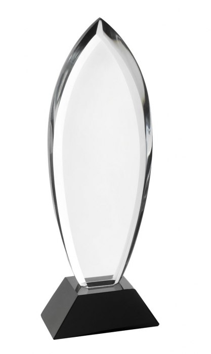 CRYSTAL TROPHY ROME H=256 x 17mm