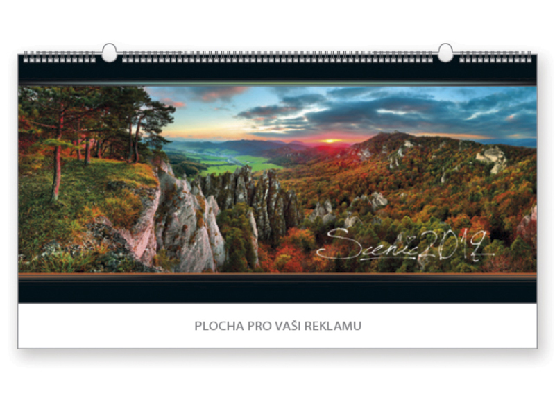 SCENIC wall calendar, 68x33 cm