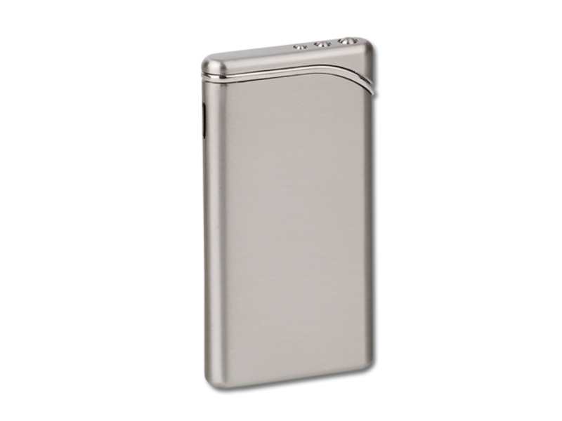 LIZARD metal piezzo lighter, refillable, Nickel