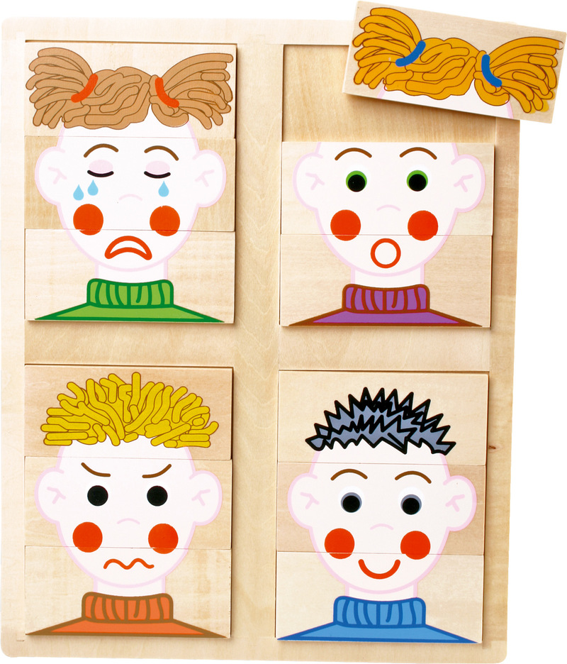 Wooden Puzzle Faces