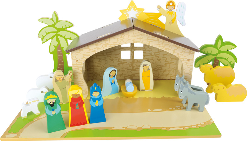 Wooden Manger Play Set