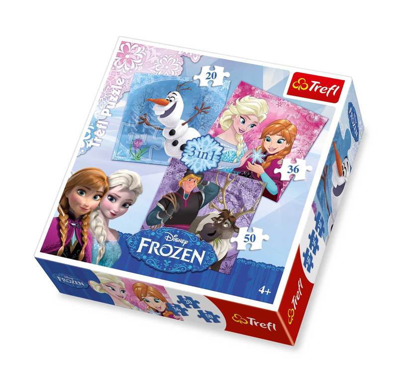 Frozen Puzzle 3 in 1