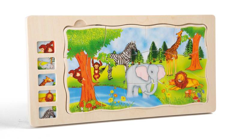 Schichtenpuzzle Safari