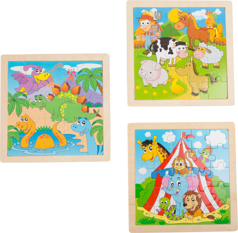 Framed Puzzle Animal Set no. 1 